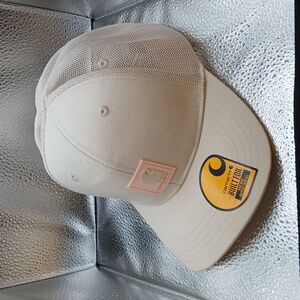 Carhartt KIDS Infant Baseball Cap Canvas Mesh Pink Logo Patch Beige